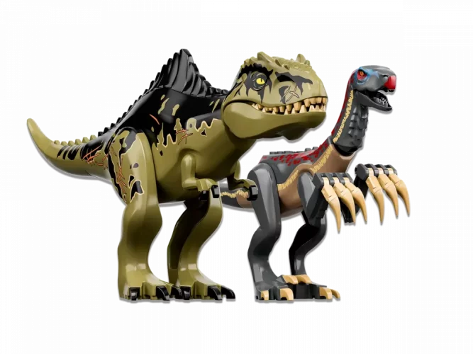 Útok giganotosaura a therizinosaura