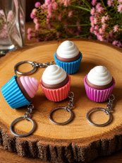 Klikací klíčenka cupcake