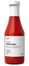 Kečup BIO ⁠–⁠ bez škrobu, hustý díky vysokému podílu rajčat, pouze 5 ingrediencí